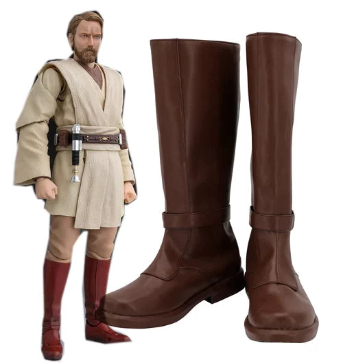 Star Wars Jedi Obi Wan Kenobi Chaussures Cosplay