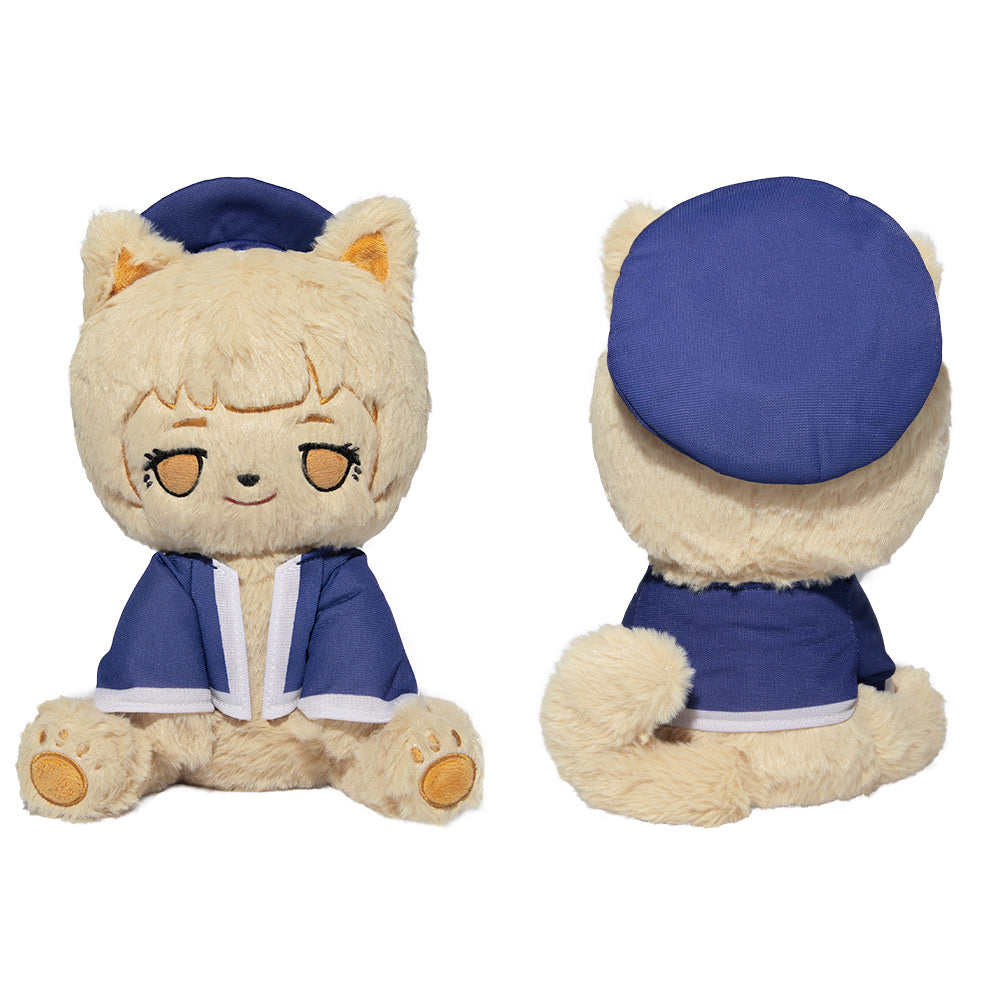 26CM Delicious in Dungeon Falin Chien Jouet Assis en Peluche Design Original