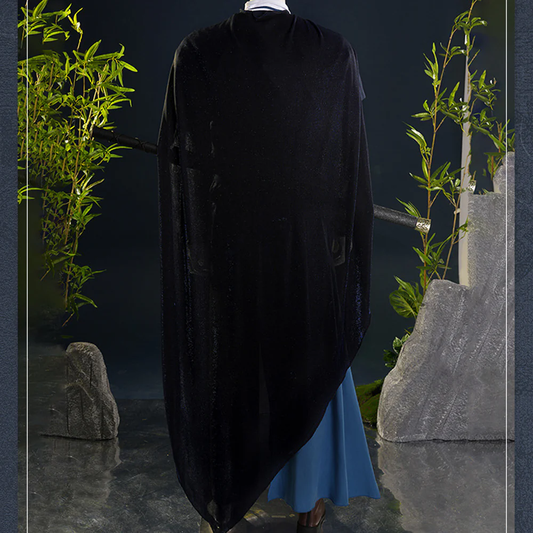 Where Winds Meet(2025) Jiang Yan Tenue Bleue Wuxia Hanfu Cosplay Costume
