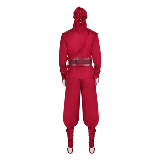 Cosplay Costume La Main Film Tenue de Ninja Rouge Femme