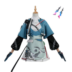 Arknights: Endfield(2026) Chen Qianyu Tenue Bleue Cosplay Costume