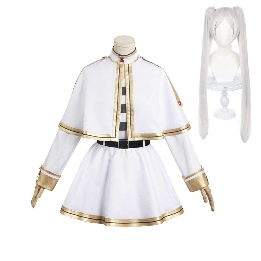 Anime Frieren: Beyond Journey's End Frieren Femme Blanc Robe Cosplay Costume