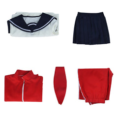 3-nen Z-gumi Ginpachi Sensei(2025) Kagura Uniforme Scolaire Rouge Cosplay Costume