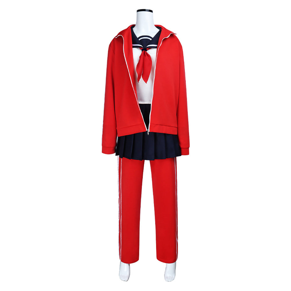 3-nen Z-gumi Ginpachi Sensei(2025) Kagura Uniforme Scolaire Rouge Cosplay Costume