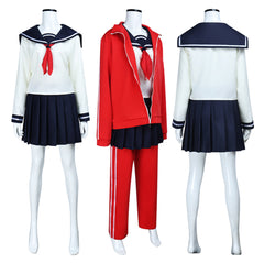 3-nen Z-gumi Ginpachi Sensei(2025) Kagura Uniforme Scolaire Rouge Cosplay Costume