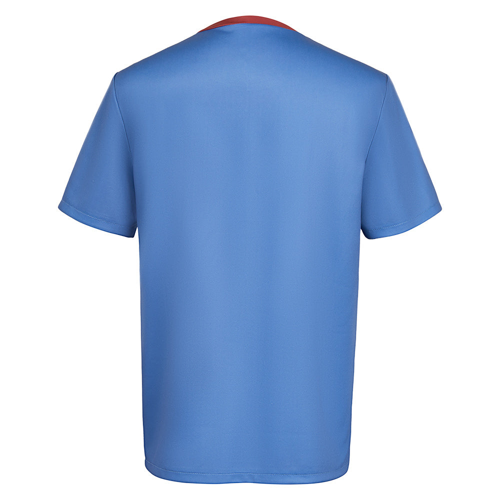 3-nen Z-gumi Ginpachi Sensei(2025) Okita Sougo T-shirt Bleu Cosplay Costume