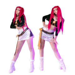 KPop Demon Hunters Huntrix Rumi Zoey Rumi Tenue Noire Cosplay Costume