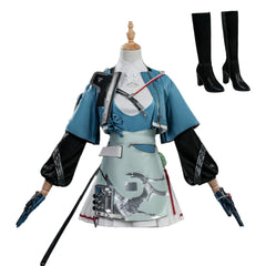 Arknights: Endfield(2026) Chen Qianyu Tenue Bleue Cosplay Costume