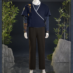 Where Winds Meet(2025) Jiang Yan Tenue Bleue Wuxia Hanfu Cosplay Costume