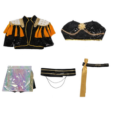 KPop Demon Hunters Huntrix Rumi Zoey Rumi Tenue Noire Cosplay Costume