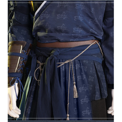Where Winds Meet(2025) Jiang Yan Tenue Bleue Wuxia Hanfu Cosplay Costume