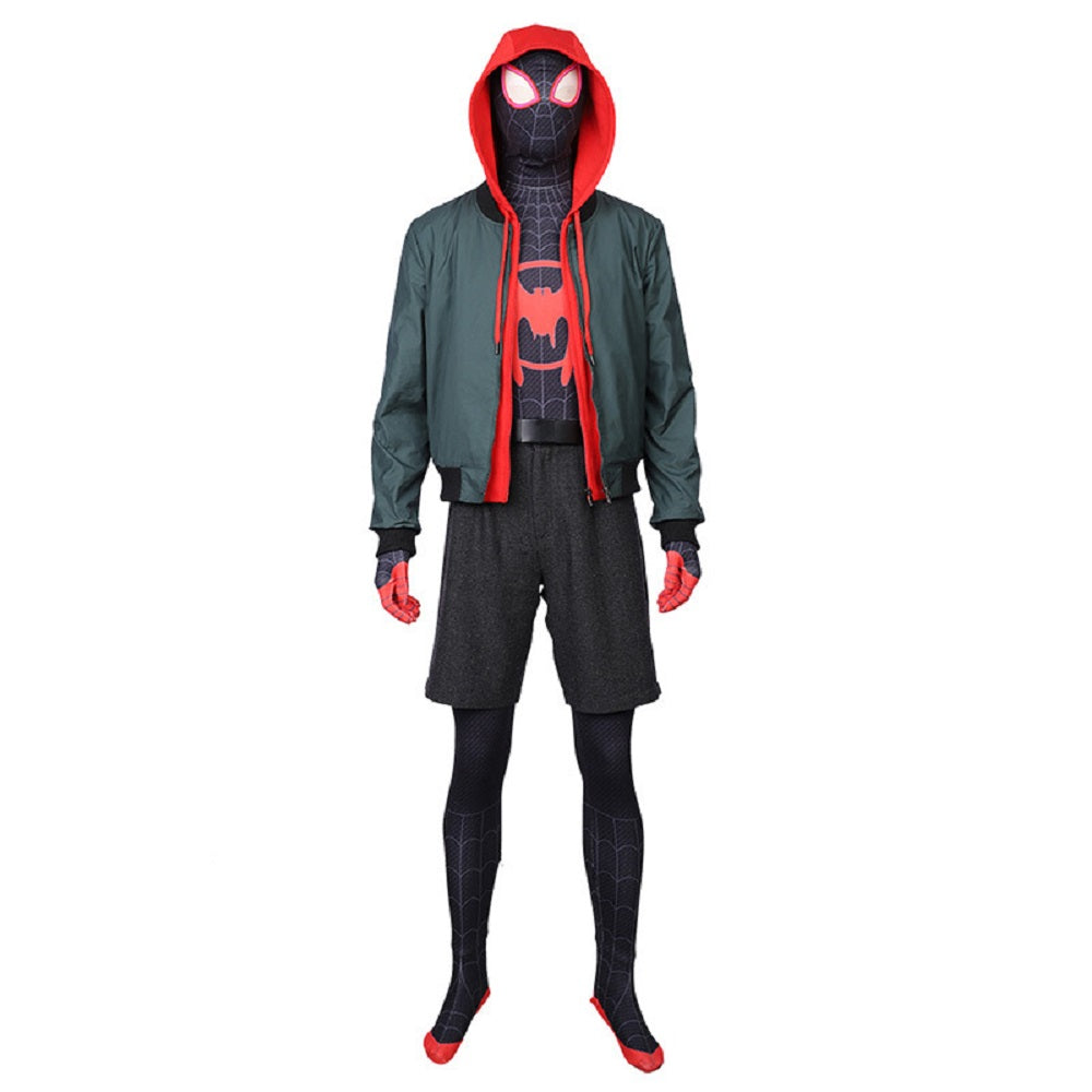 Spider-Man Into the Spider-Verse Spiderman Miles Morales Cosplay Costume