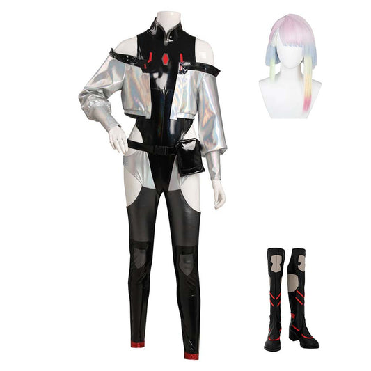 Adulte Cyberpunk: Edgerunners Lucy Ensemble Uniform Cosplay Costume