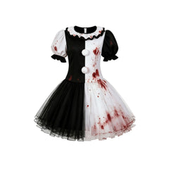 Cosplay Costume Clown Terrifier 4(2026) Film Cosplay Robe Blanche et Noire Femme
