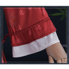 Where Winds Meet(2025) Han Xiangxun Tenue Rouge Wuxia Hanfu Cosplay Costume