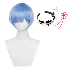 Cosplay Perruque Rem/Ram Re Zero Saison 4 The Stars that Inscry the Present(2026) Anime Perruque Femme