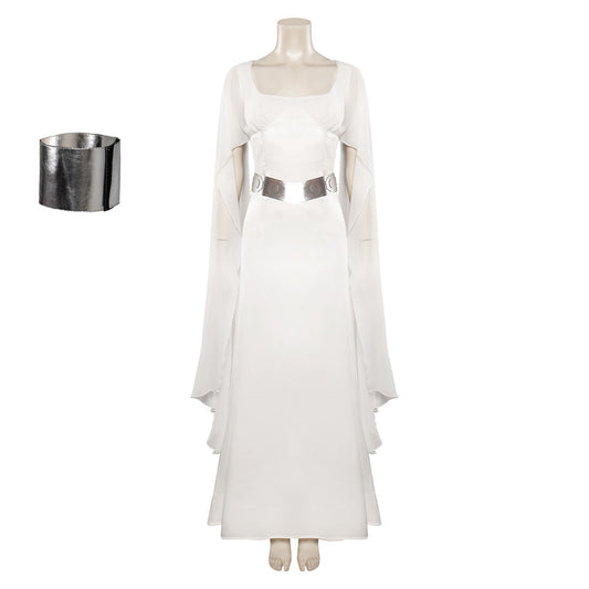 Princesse Leia Robe Blanche Cérémonie Cosplay Costume