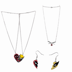 Deadpool & Wolverine(2024) Collier/Boucle d'Oreille Cosplay Accessoires