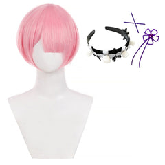 Cosplay Perruque Rem/Ram Re Zero Saison 4 The Stars that Inscry the Present(2026) Anime Perruque Femme