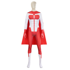 Invincible Saison 3(2025) Omni-Man Nolan Tenue Rouge et Blanche Cosplay Costume