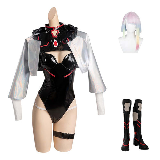 Cyberpunk Edgerunners Lucy Bunny Girl Combinaison Design Original Cosplay Costume -Cossky