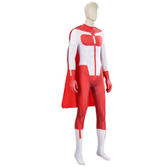 Invincible Saison 3(2025) Omni-Man Nolan Tenue Rouge et Blanche Cosplay Costume