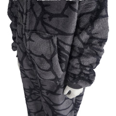 Adulte & Enfant Stranger Things S5(2025) Demogorgon Pyjama Combinaison Grise Cosplay Costume