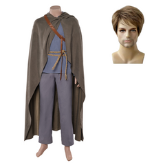 A Knight of the Seven Kingdoms(2026) Dunk Tenue Grise et Bleue Cosplay Costume Perruque