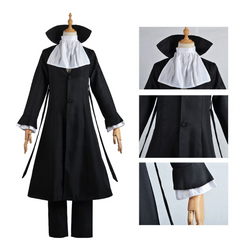 Adulte BSD Ryunosuke Akutagawa Tenue Noir Cosplay Costume