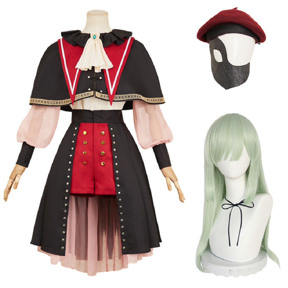 BanG Dream! Ave Mujica(2025) Wakaba Mutsumi Tenue Noire Cosplay Costume