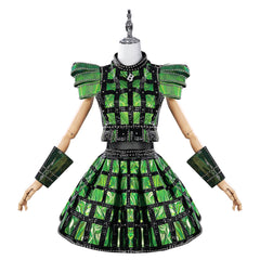 Six Anne Boleyn Robe Verte Cosplay Costume