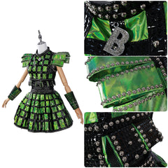 Six Anne Boleyn Robe Verte Cosplay Costume