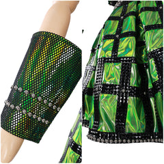 Six Anne Boleyn Robe Verte Cosplay Costume