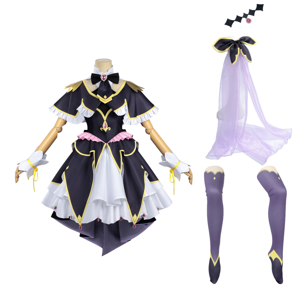 Cosplay Costume Luluka Moria Star Detective Precure!(2026) Anime Cosplay Tenue Violette et Noire Femme