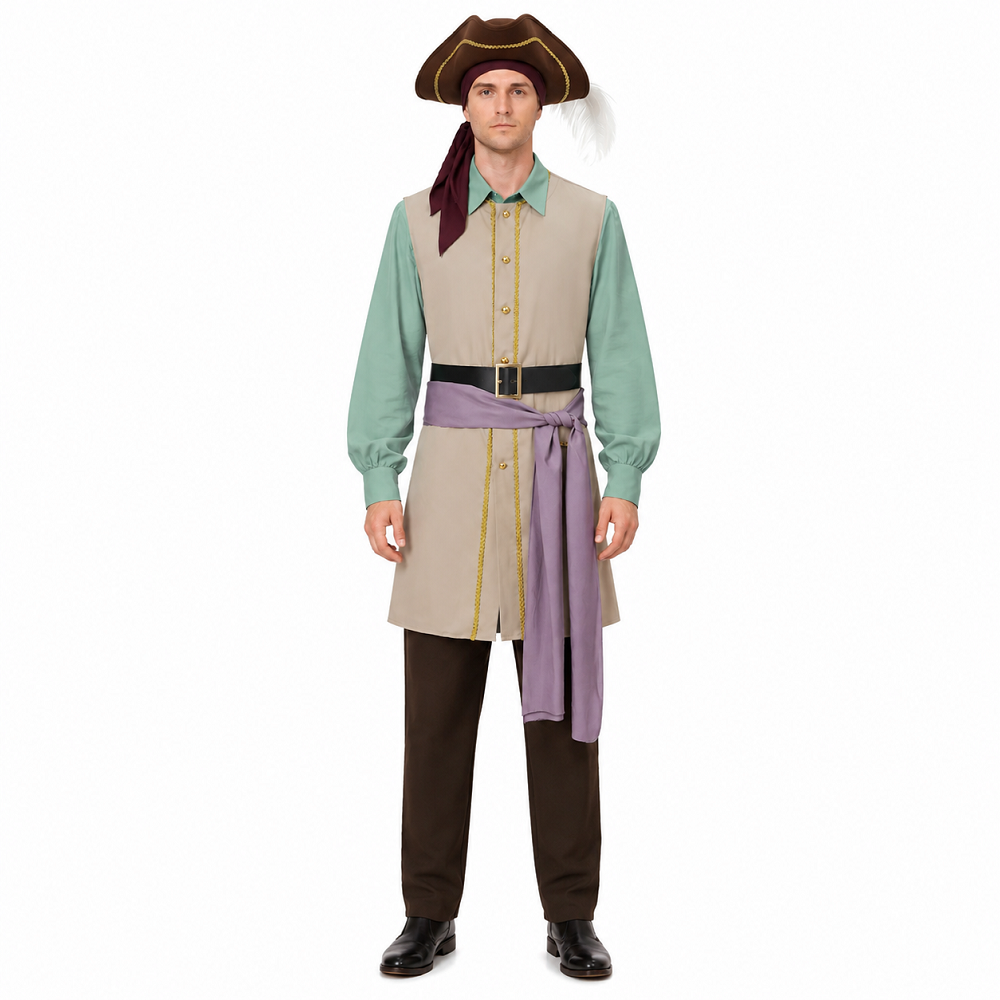 Cosplay Costume Captain Clark Backrooms(2026) Film Cosplay Tenue Beige Homme
