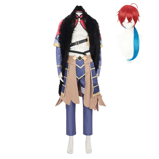 Cosmic Princess Kaguya(2026) Mikado Akira Tenue Noire et Violette Cosplay Costume Perruque