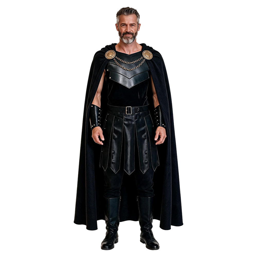 Cosplay Costume Agamemnon The Odyssey(2026) Film Cosplay Tenue Noire Homme