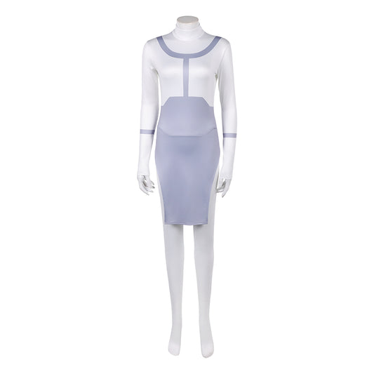 Cosplay Costume Anissa Invincible 4(2026) TV Cosplay Robe Blanche et Violette Femme