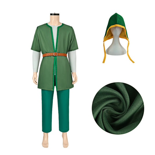 Cosplay Costume Arusu Dragon Quest Jeu Cosplay Tenue Verte Homme