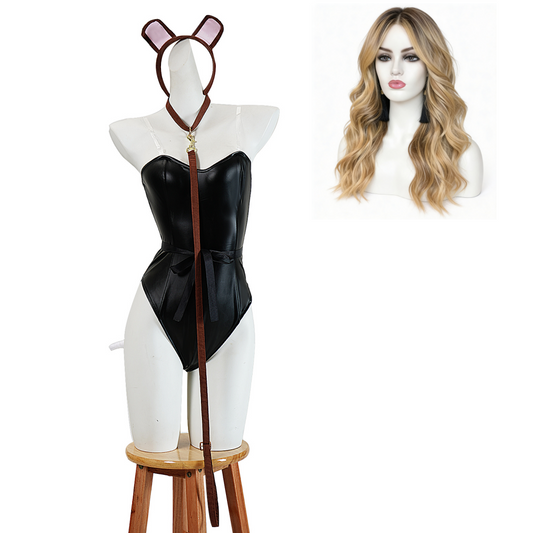 Cosplay Costume Cassie Howard Euphoria 3(2026) TV Cosplay Chien Tenue Noire Femme Perruque