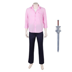 Cosplay Costume He-Man Les Maîtres de l'Univers(2026) Film Cosplay Tenue Rose et Bleue Homme Epee