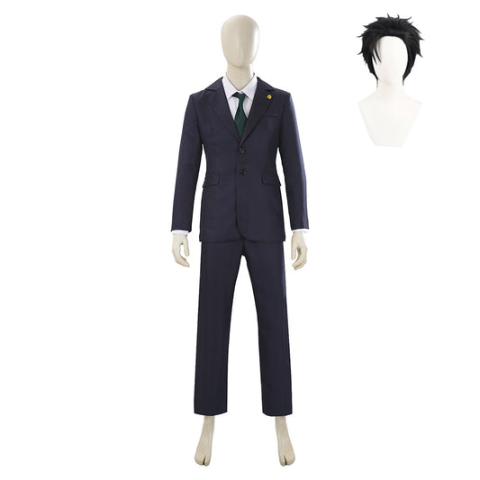 Cosplay Costume Hiromi Higuruma Anime Cosplay Tenue Noire Homme Perruque
