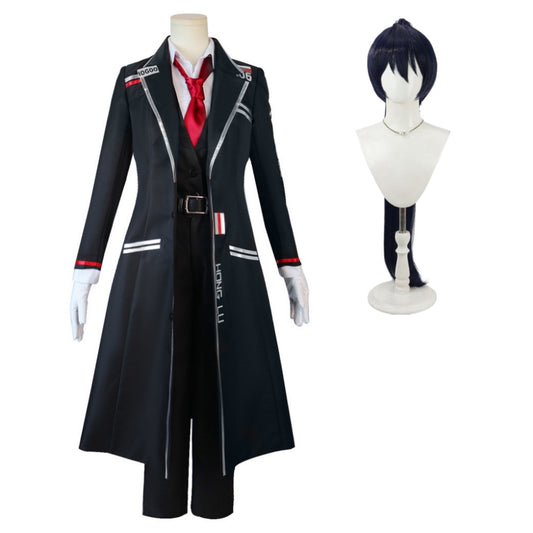 Cosplay Costume HongLu Limbus Company Jeu Cosplay Tenue Noire Homme Perruque