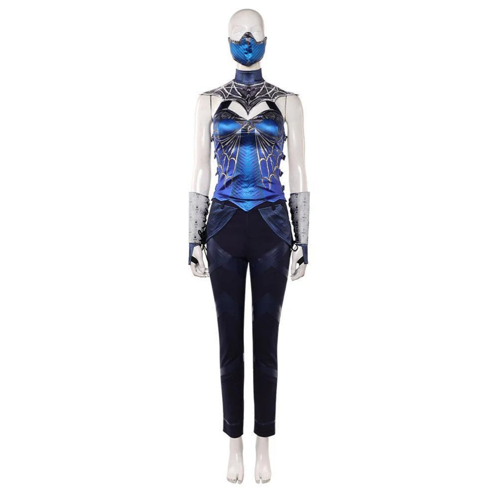 Cosplay Costume Kitana Mortal Kombat 2(2026) Film Cosplay Tenue Bleue Femme