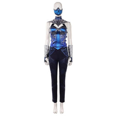 Cosplay Costume Kitana Mortal Kombat 2(2026) Film Cosplay Tenue Bleue Femme