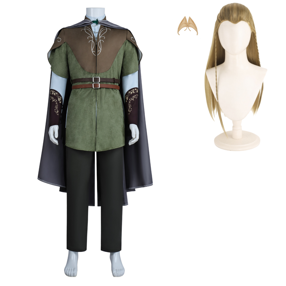 Cosplay Costume Legolas The Lord of the Rings(2026) Film Cosplay Tenue Verte Homme