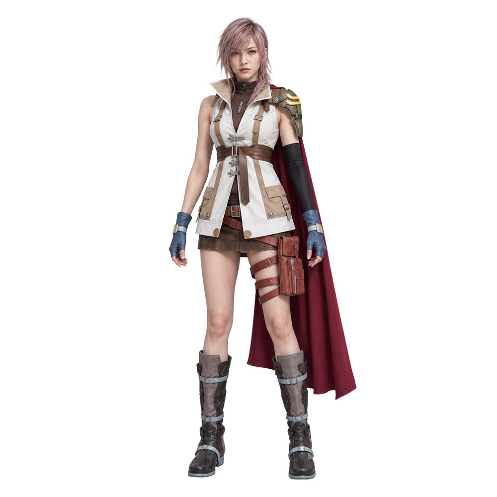 Cosplay Costume Lightning Final Fantasy Resonance(2026) Jeu Cosplay Tenue Blanche Femme