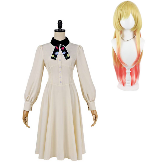 Cosplay Costume Mei Kinosaki Marriage Toxin(2026) Anime Cosplay Robe Beige Femme Perruque