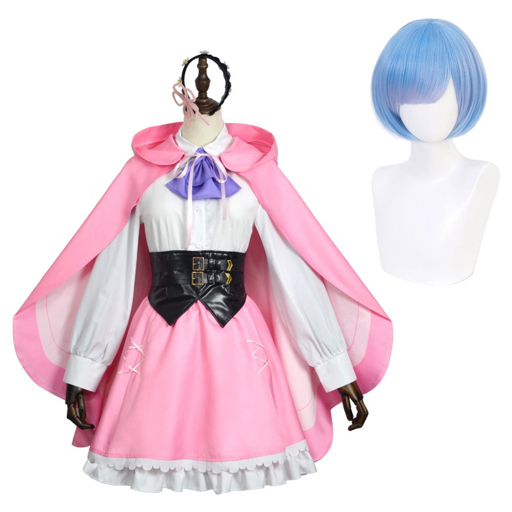 Cosplay Costume Rem Re Zero Saison 4 The Stars that Inscry the Present(2026) Anime Cosplay Tenue Rose Femme