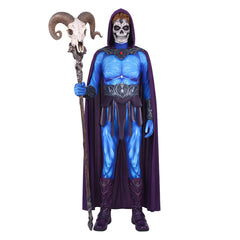 Cosplay Costume Skeletor Les Maîtres de l'Univers(2026) Film Cosplay Combinaison Bleue Homme